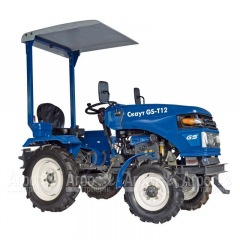 Многофункциональный минитрактор Garden Scout (Скаут) T-12DIF + фреза + двухкорпусный плуг + навес в Уфе