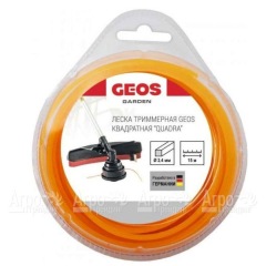 Леска триммерная квадратная GEOS by Al-Ko Quadra 2.4 мм, 15 м в блистере в Уфе