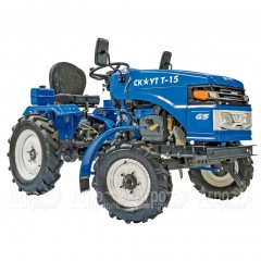 Многофункциональный минитрактор Garden Scout (Скаут) T-15DIF VT + двухкопрусный плуг + почвофреза в Уфе