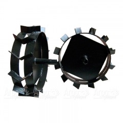 Грунтозацепы ширина 130 мм, диаметр 500 мм, диаметр вала 40 мм, протектор ёлочка (используются с удлинителями оси) для работы с плугом  в Уфе