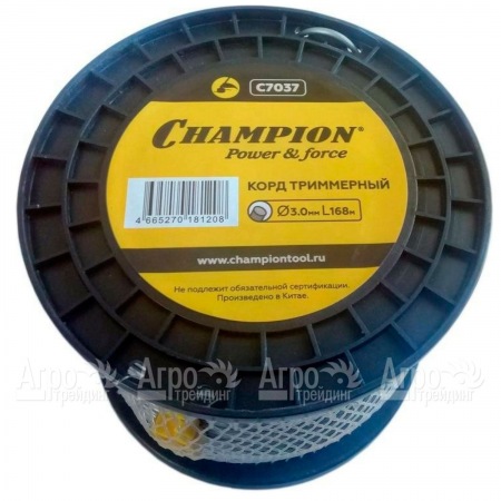 Корд триммерный Champion Aluminium 3.0мм, 168м (круглый)+нож  в Уфе
