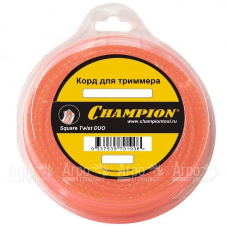 Корд триммерный Champion Square Twist Duo 2.4мм, 44м (витой квадрат)  в Уфе