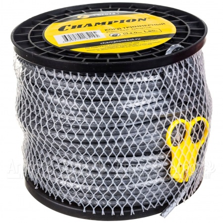 Корд триммерный Champion Platin Saw 4.0мм, 80м (зубчатый)+нож  в Уфе