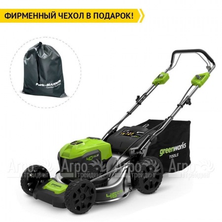 Газонокосилка аккумуляторная GreenWorks GD40LM46SP  в Уфе