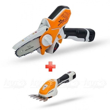 Аккумуляторная пила Villartec SA1462 + мотоножницы HA1462 (без аккумулятора и зарядного устройства) в Уфе