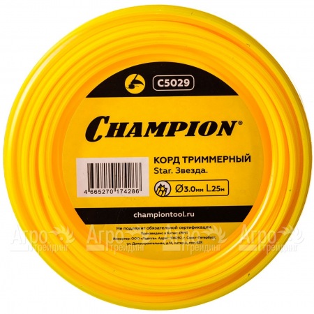 Корд триммерный Champion Star 3.0мм, 25м (звезда)  в Уфе