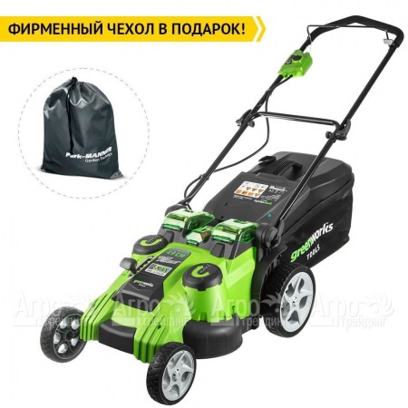 Газонокосилка аккумуляторная GreenWorks G40LM49DBK4  в Уфе