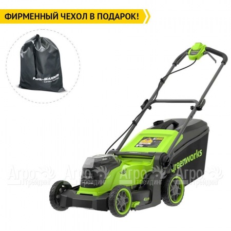 Газонокосилка аккумуляторная GreenWorks GD24X2LM411 2х4 Ач  в Уфе