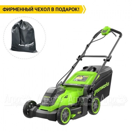 Газонокосилка аккумуляторная GreenWorks GD40LM411 4 Ач в Уфе