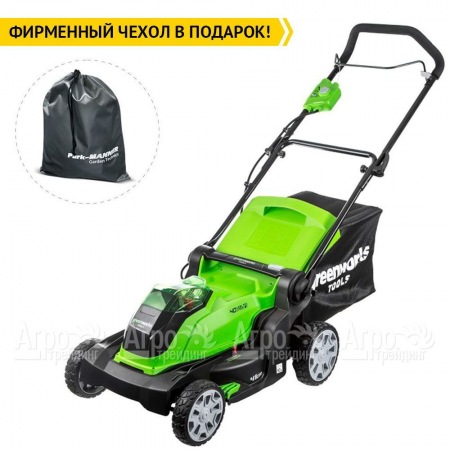 Газонокосилка аккумуляторная GreenWorks G40LM41K3  в Уфе