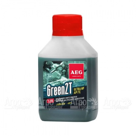 Масло синтетическое AEG Green HP 2T Motor Oil API TC 100 мл для 2-х тактных двигателей в Уфе