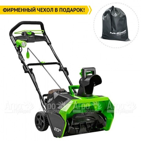 Снегоуборщик аккумуляторный GreenWorks GD40STK5 5 Ач в Уфе