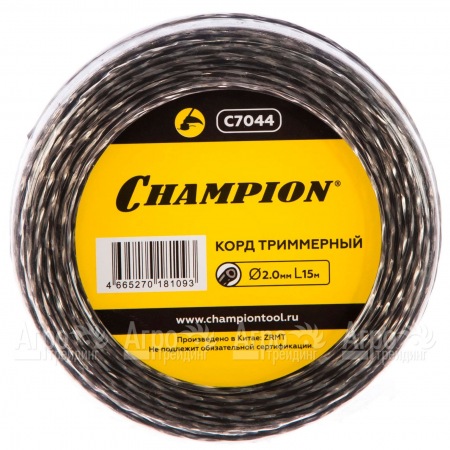 Корд триммерный Champion Tri-twist 2.0мм, 15м (витой треугольник)  в Уфе